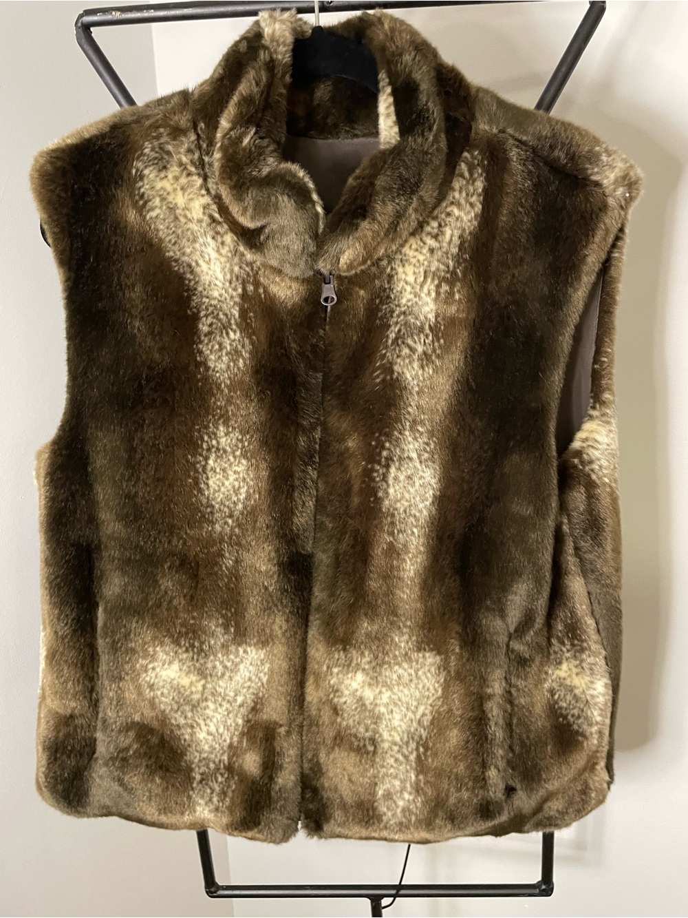 Ricki's Reversible Brown and Cream Faux Fur Vest